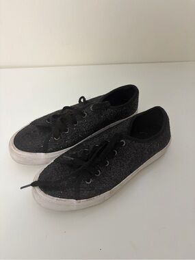 Torrid Black Glitter Low-Top Sneakers